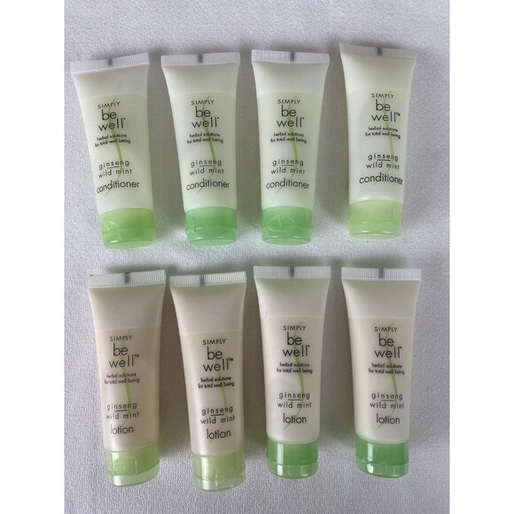 Simply Be Well Ginseng Wild Mint Conditioner Lotion Travel Size Set 4 of Each - Picture 1 of 4